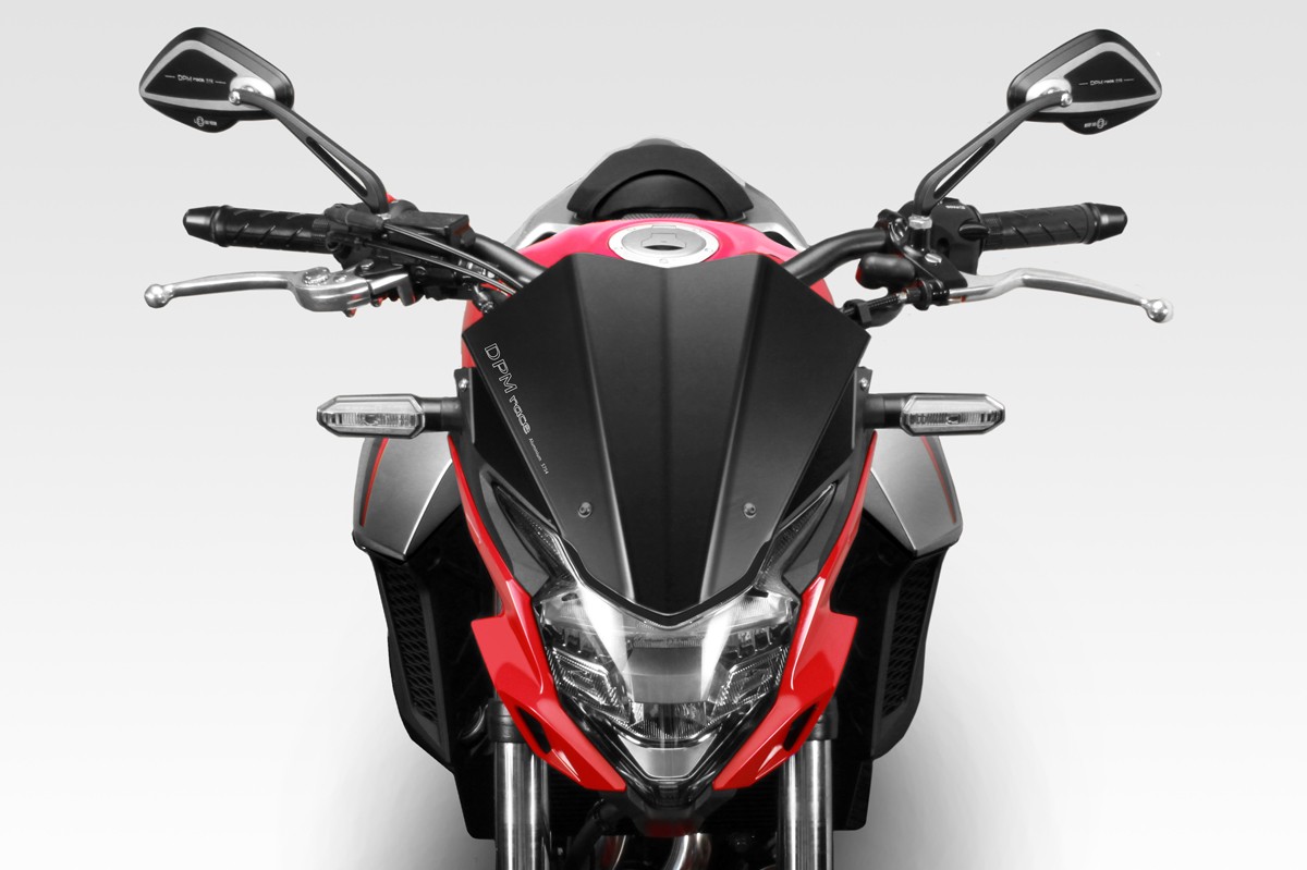MT 09 FZ09 2014/16 - Cupolino 'Warrior' (R-0731B) - Parabrezza in Alluminio - Minuteria Inclusa - Facile Installazione - Accessori De Pretto Moto (DPM Race) - 100% Made in Italy